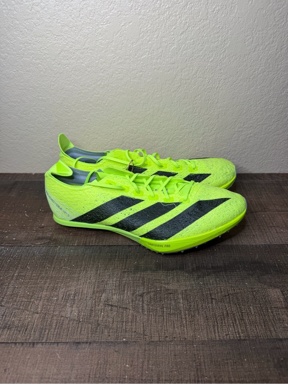 adidas Adizero Prime SP 3 Strung “Lucid Lemon Black” 
- Size 8.5 Men.